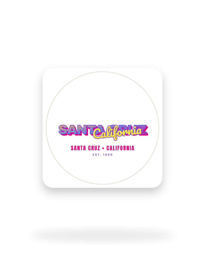 Santa Cruz Music TV Kiss-Cut Sticker