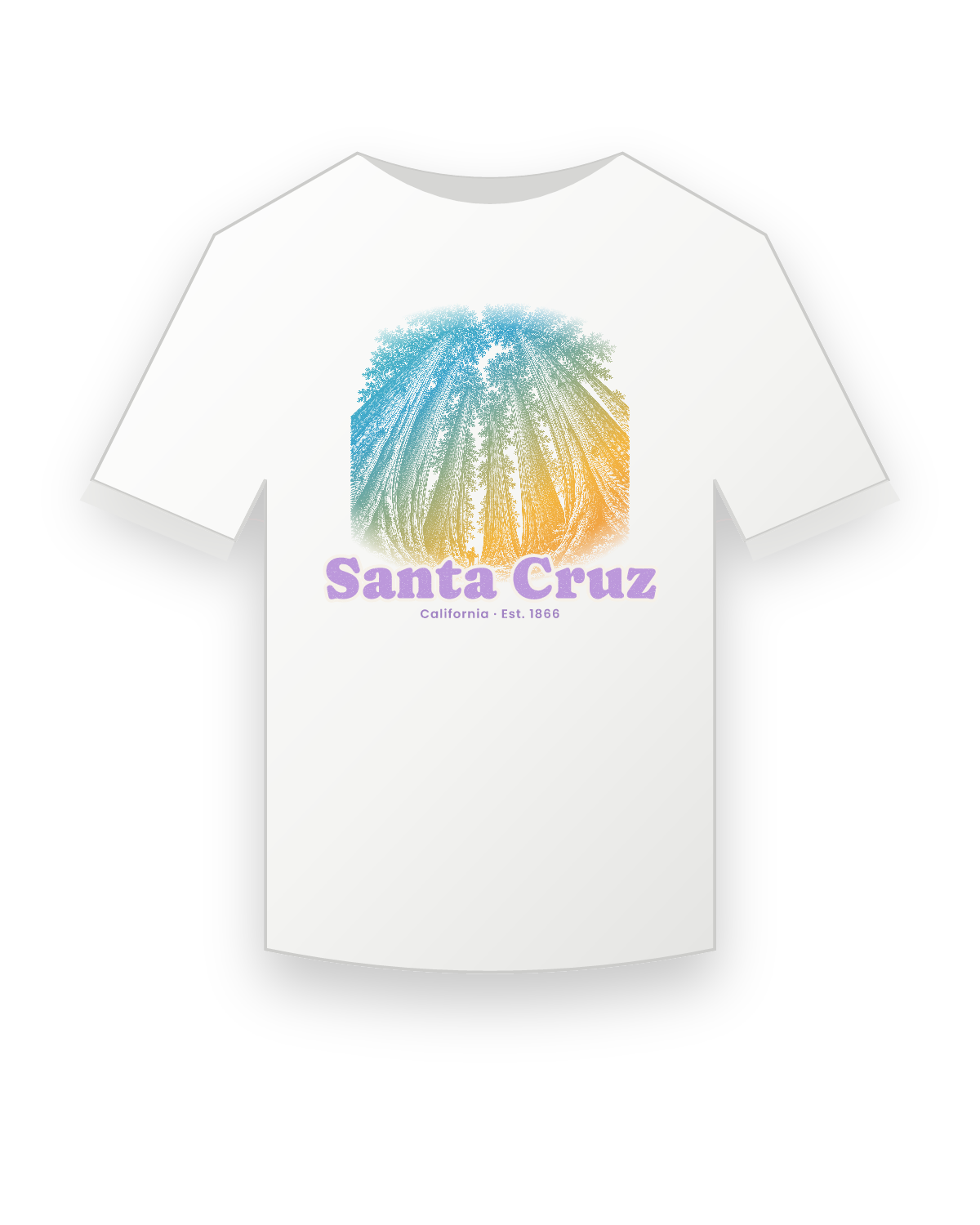 Santa Cruz Redwood Cathedral Youth Tee in White