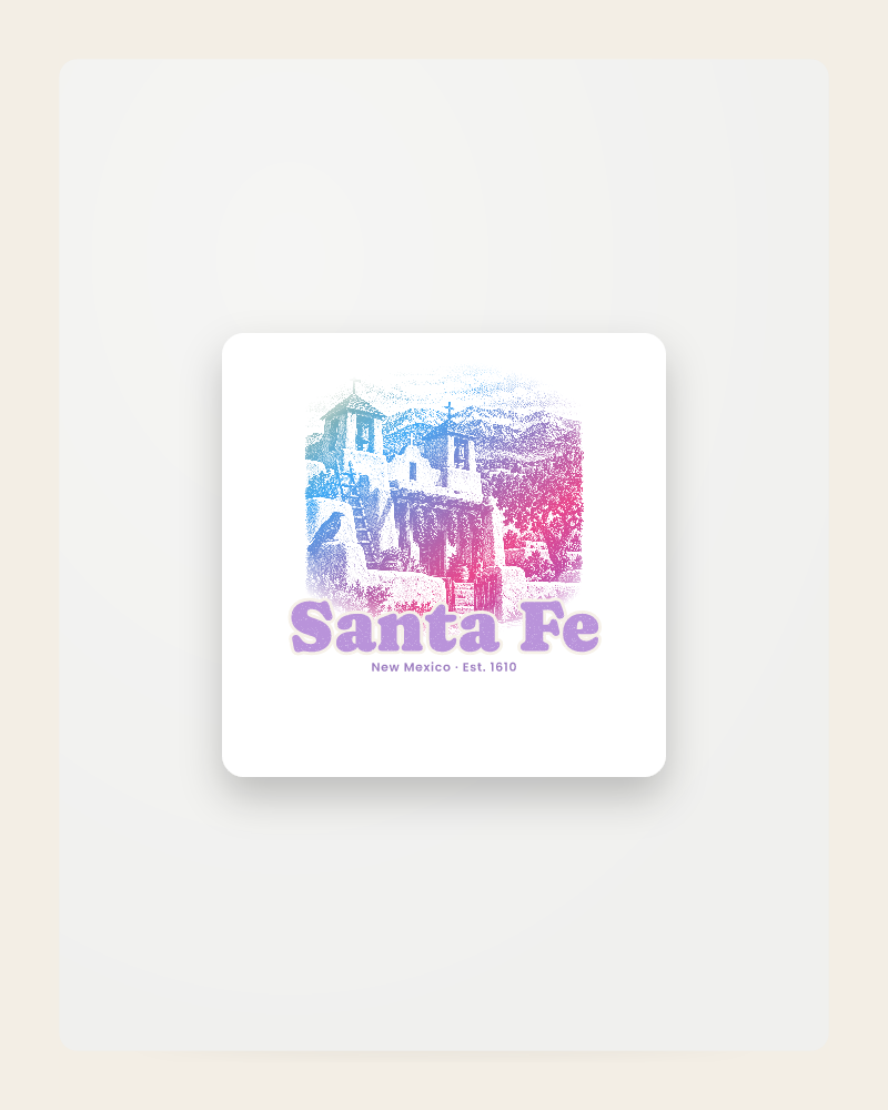 Santa Fe Adobe Church Fridge Magnet