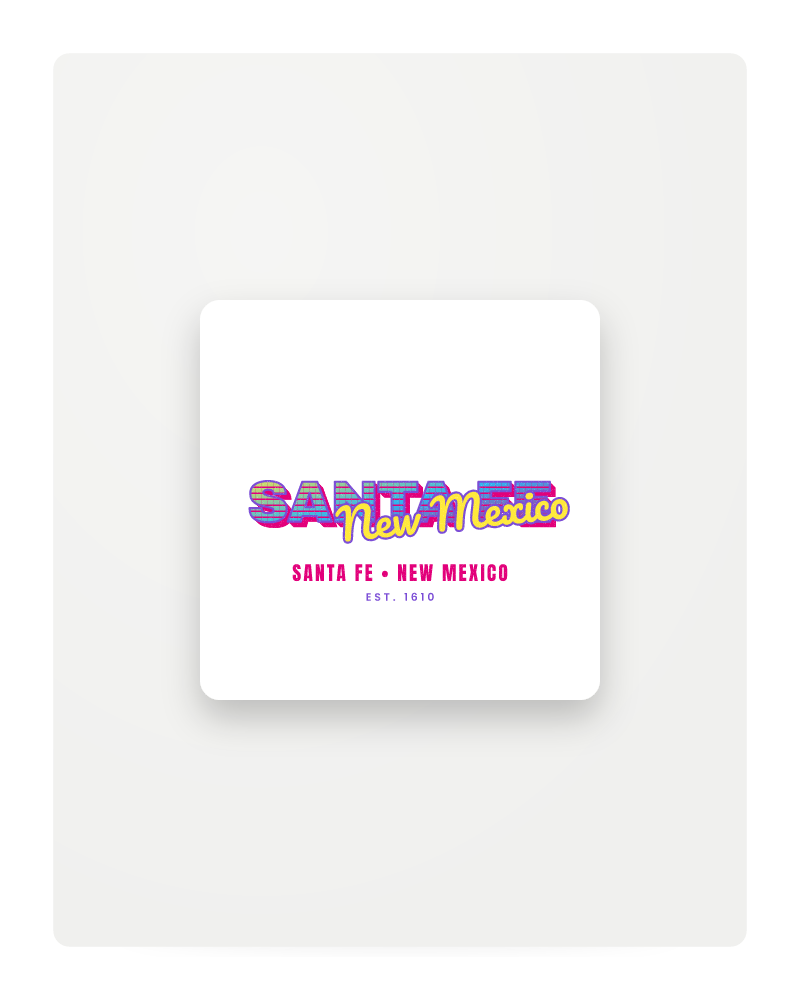 Santa Fe Music TV Fridge Magnet