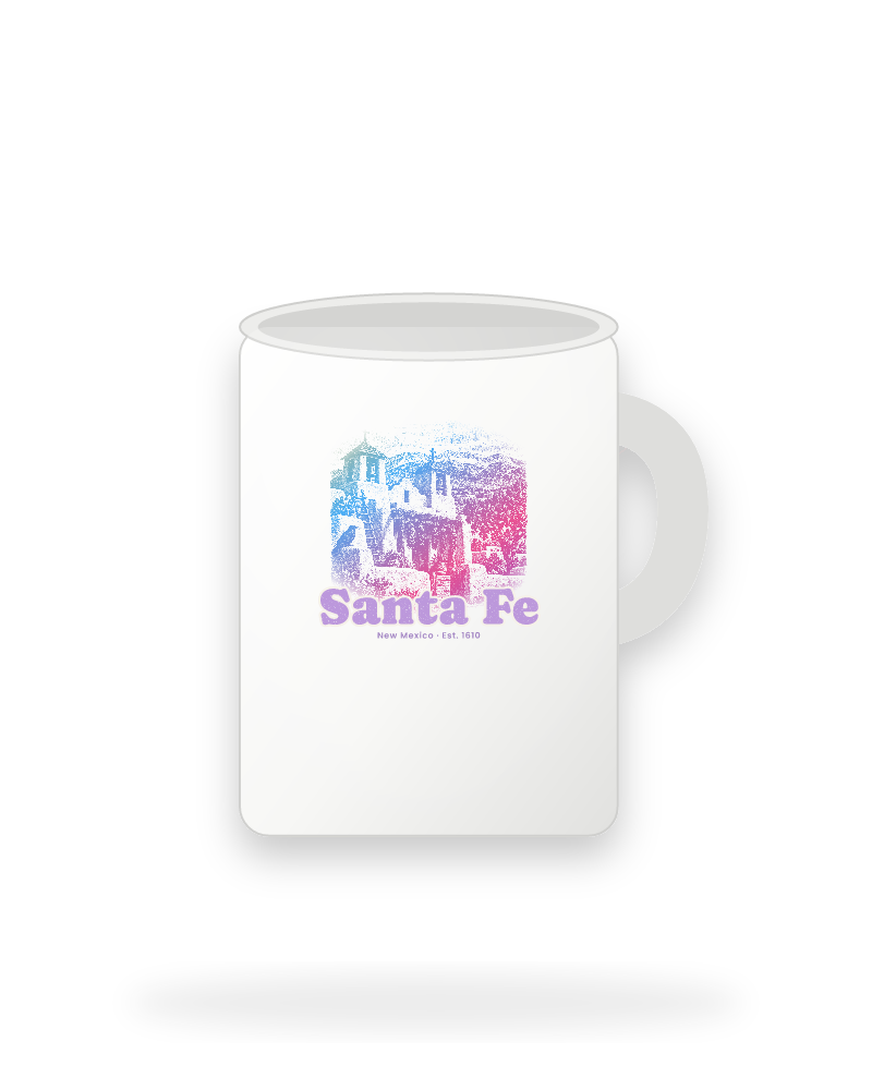Santa Fe Adobe Church Ceramic Mug 15oz