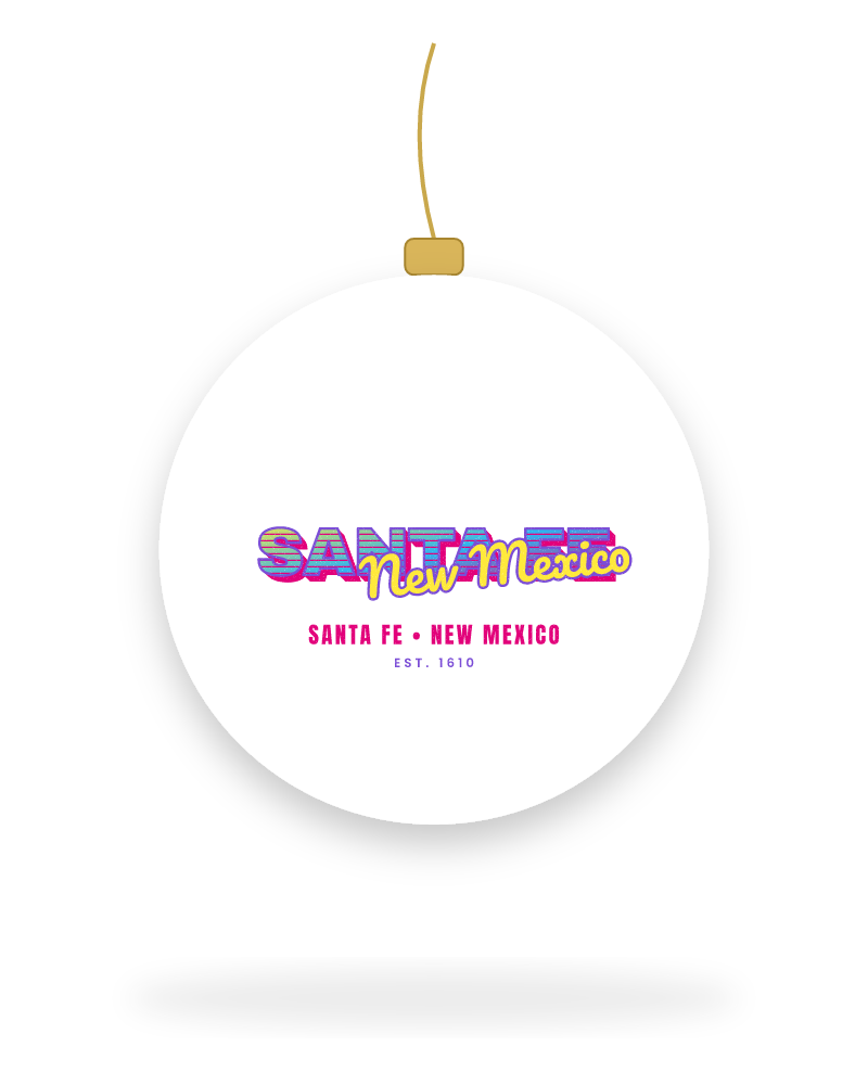Santa Fe Music TV Ceramic Ornament
