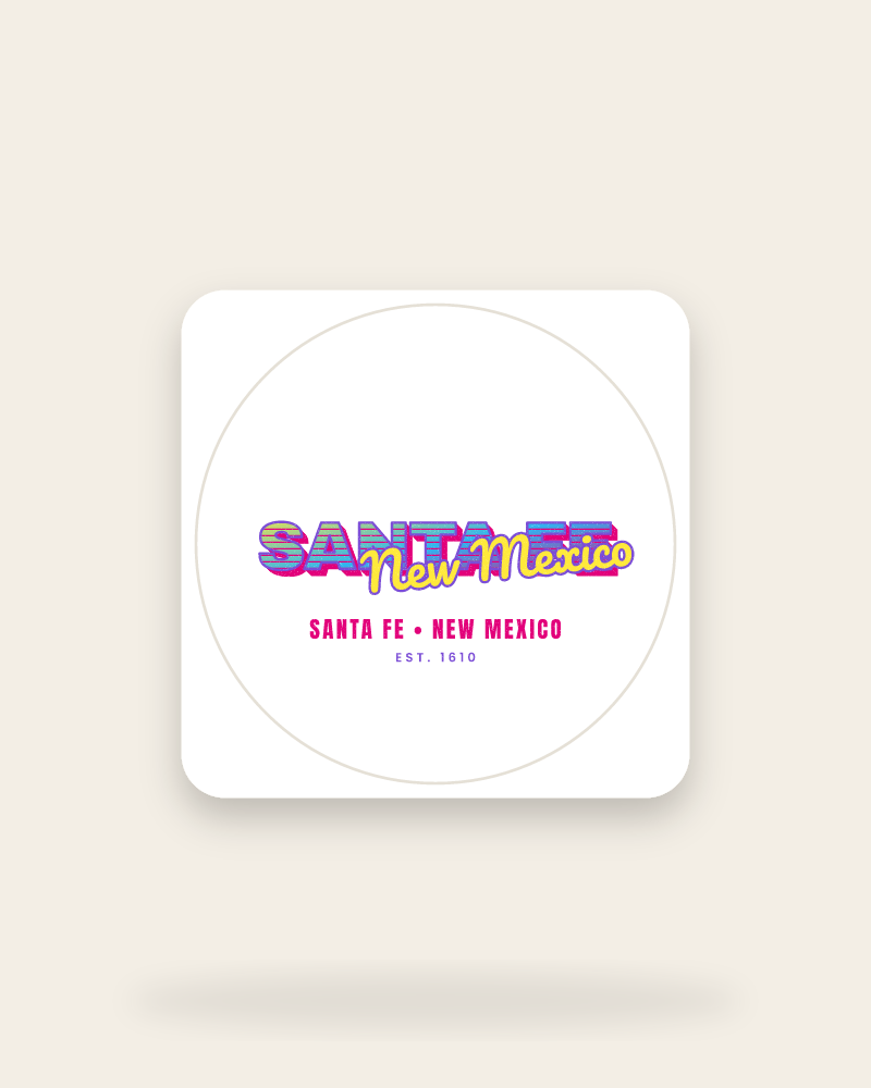 Santa Fe Music TV Kiss-Cut Sticker