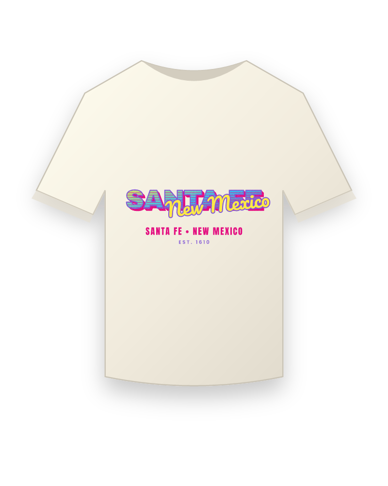 Santa Fe Music TV Vintage Wash Tee