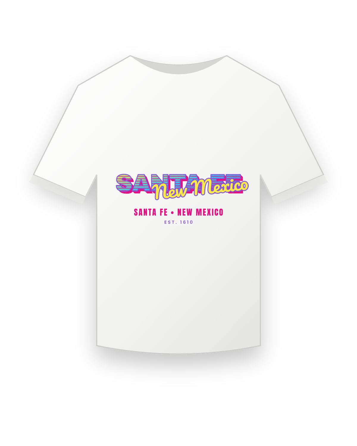 Santa Fe Music TV Youth Tee in White