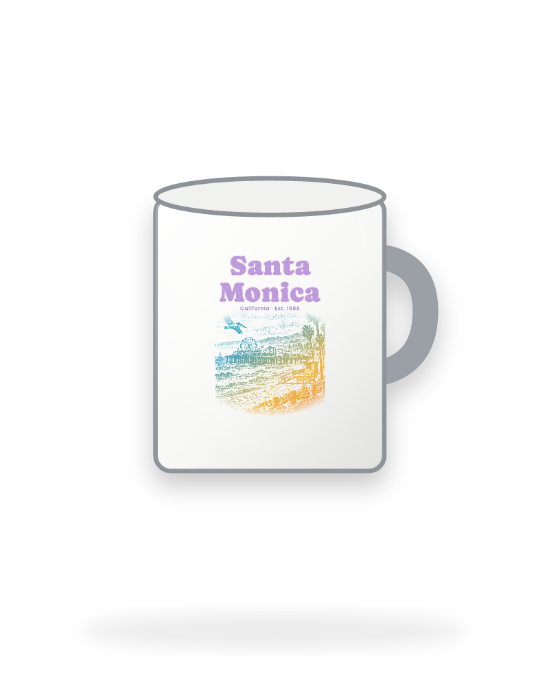 Santa Monica Pier Ferris Wheel Enamel Camp Mug