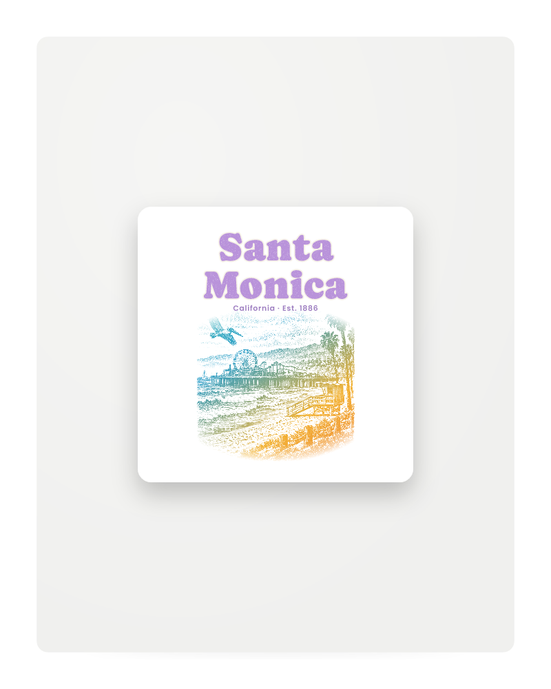 Santa Monica Pier Ferris Wheel Fridge Magnet
