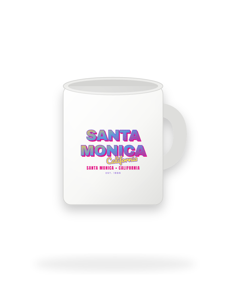 Santa Monica Music TV Ceramic Mug 11oz