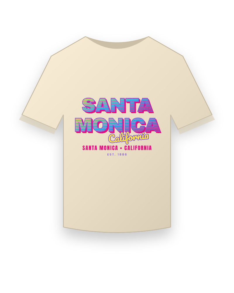 Santa Monica Music TV Organic Cotton Tee