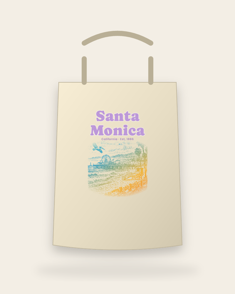 Santa Monica Pier Ferris Wheel Canvas Tote