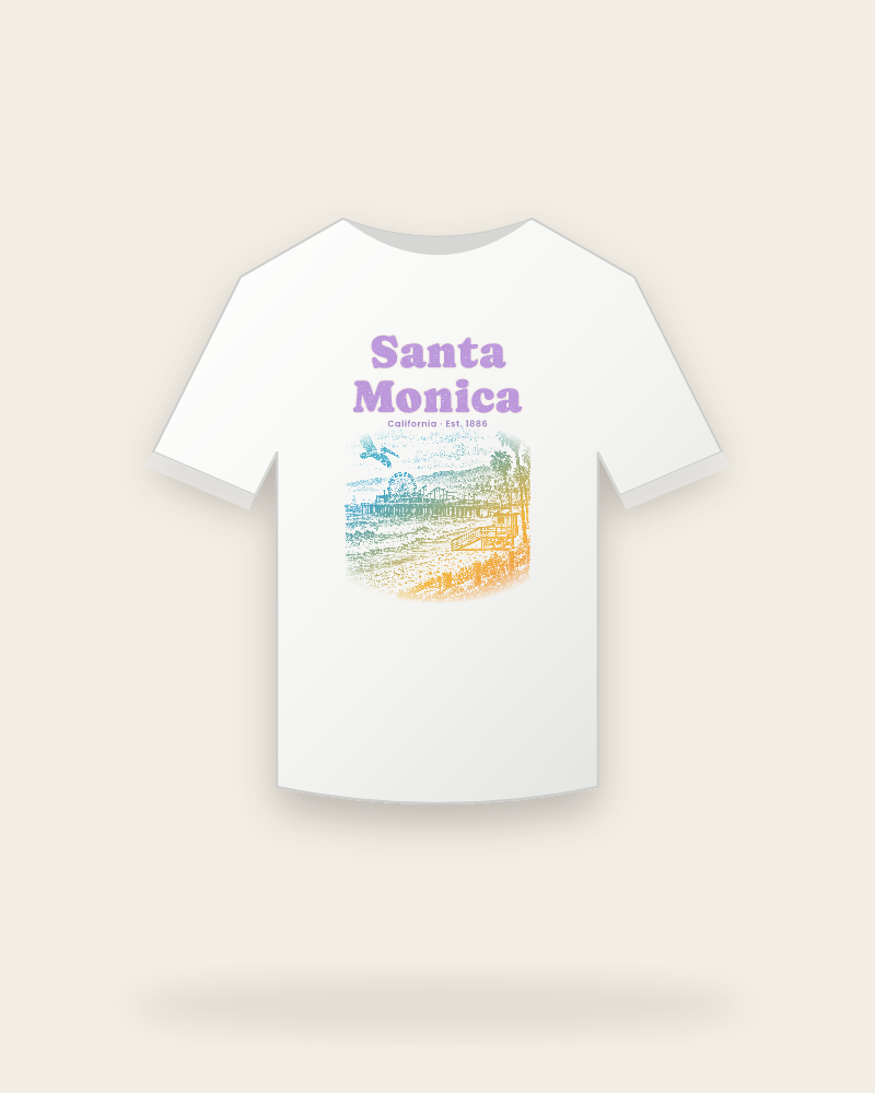 Santa Monica Pier Ferris Wheel Youth Tee