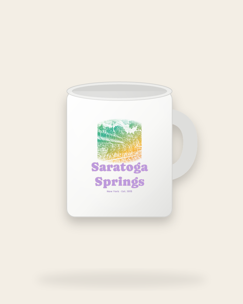 Saratoga Springs Homestretch Ceramic Mug 11oz