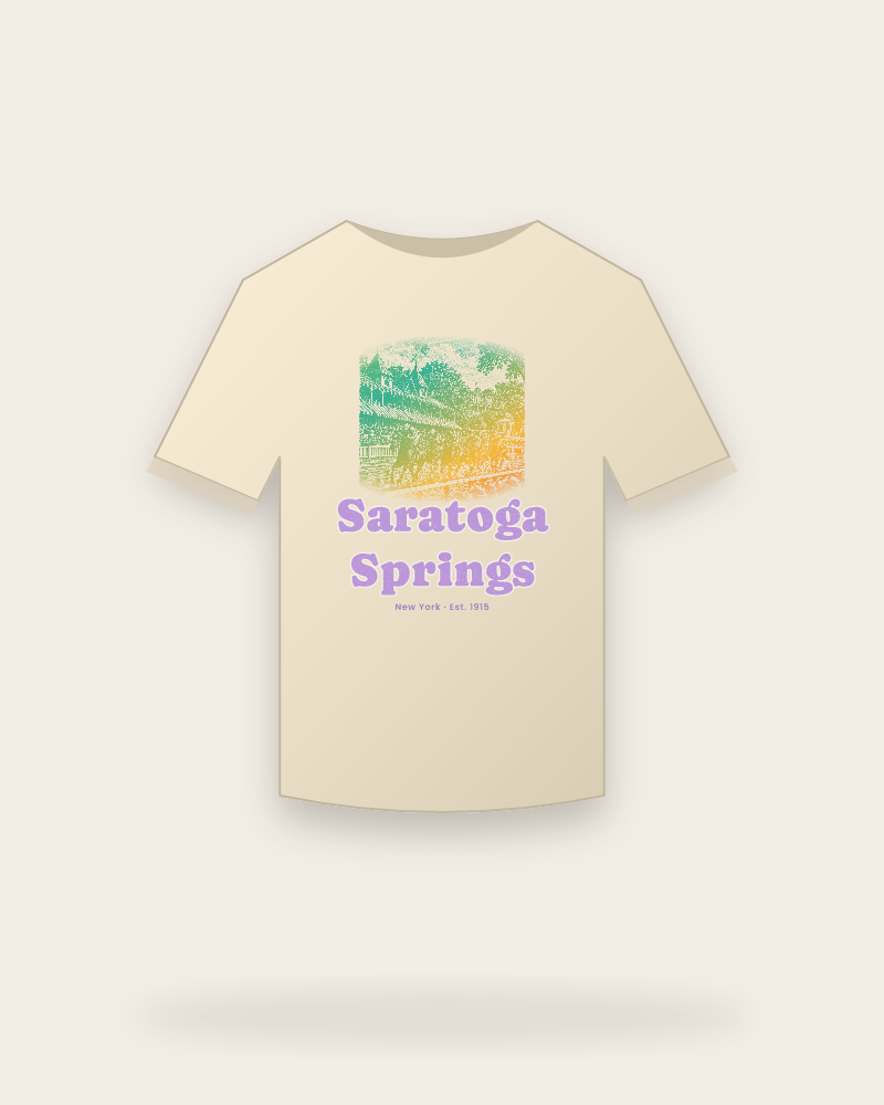 Saratoga Springs Homestretch Organic Cotton Tee
