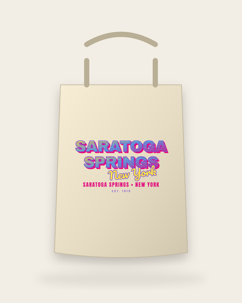 Saratoga Springs Music TV Canvas Tote