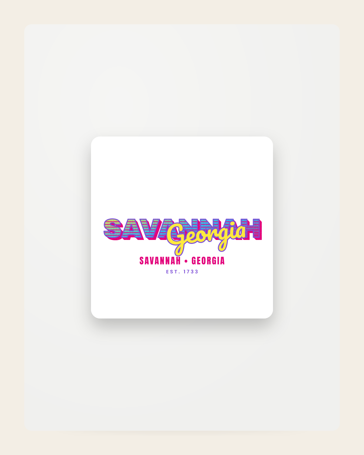 Savannah Music TV Fridge Magnet in White