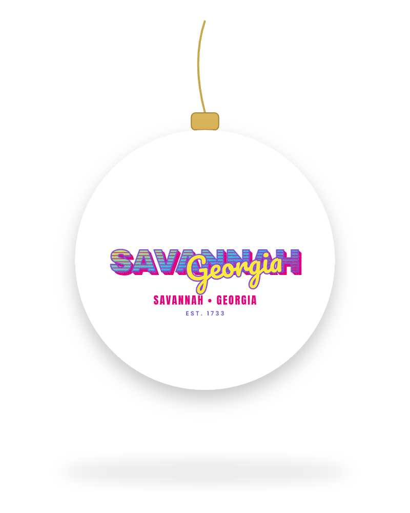 Savannah Music TV Ceramic Ornament