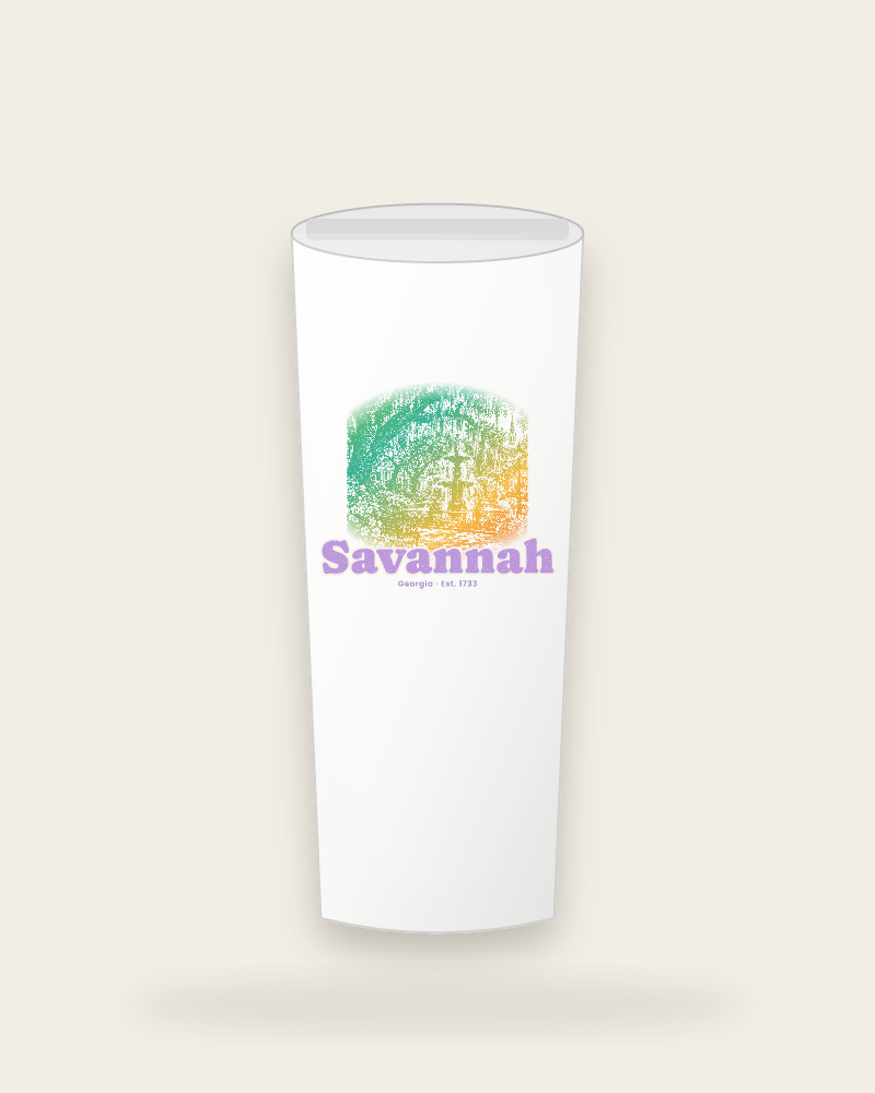 Savannah Moss & Fountain Insulated Tumbler 20oz