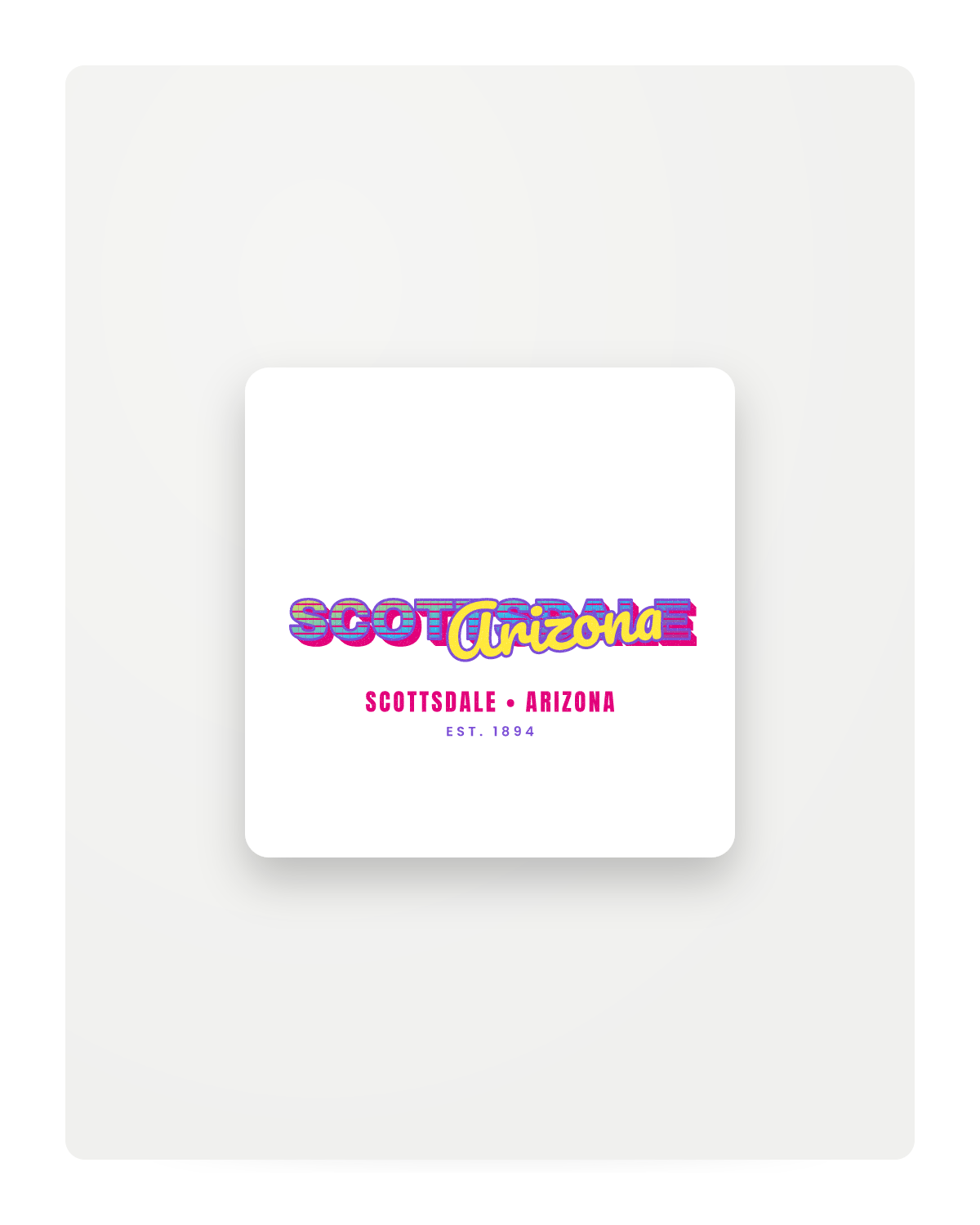 Scottsdale Music TV Fridge Magnet in White