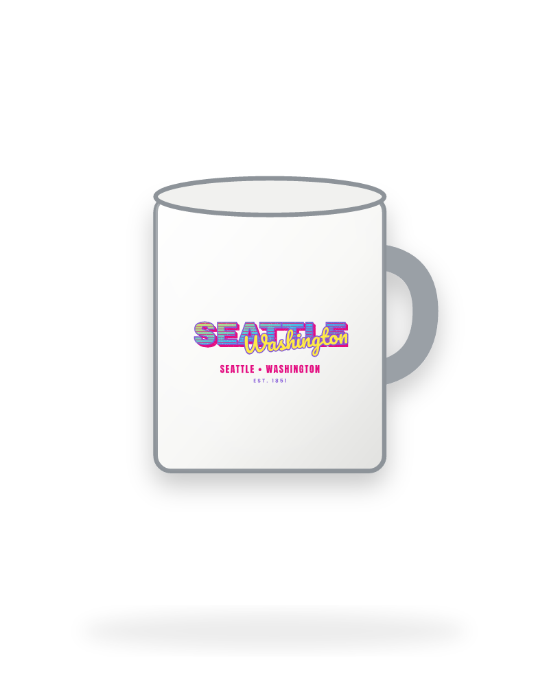 Seattle Music TV Enamel Camp Mug