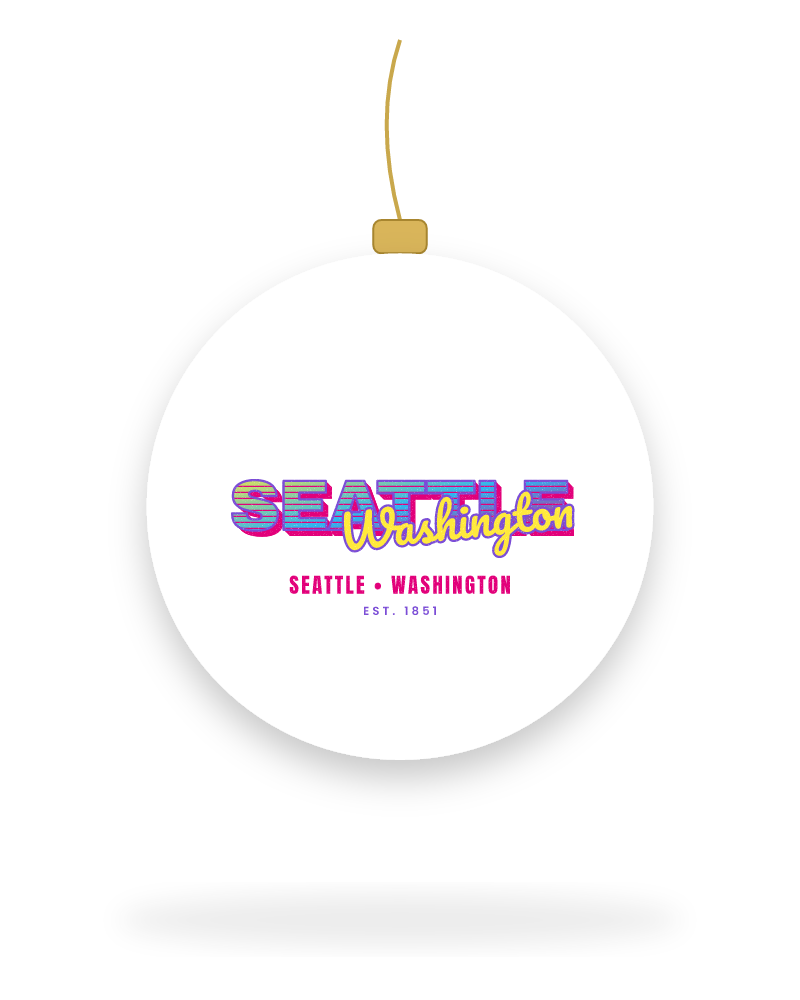 Seattle Music TV Ceramic Ornament