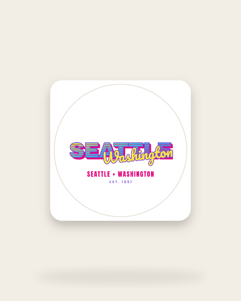 Seattle Music TV Kiss-Cut Sticker