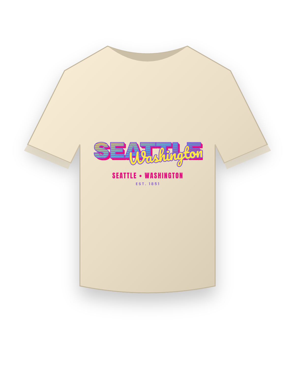 Seattle Music TV Classic Tee in Natural