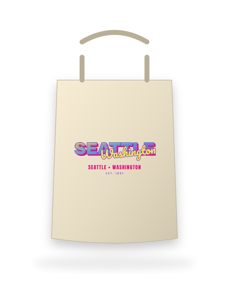 Seattle Music TV Canvas Tote
