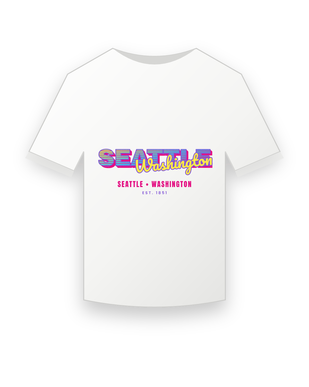 Seattle Music TV Youth Tee in White
