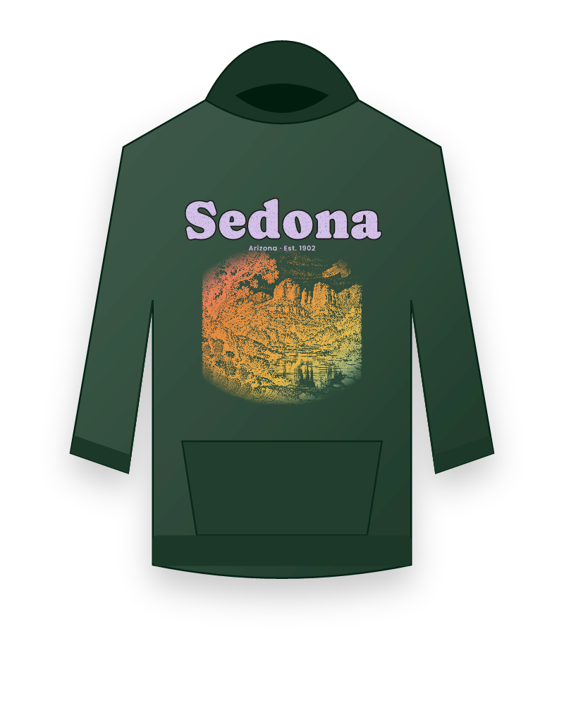 Sedona Cathedral Rock Hooded Sweatshirt