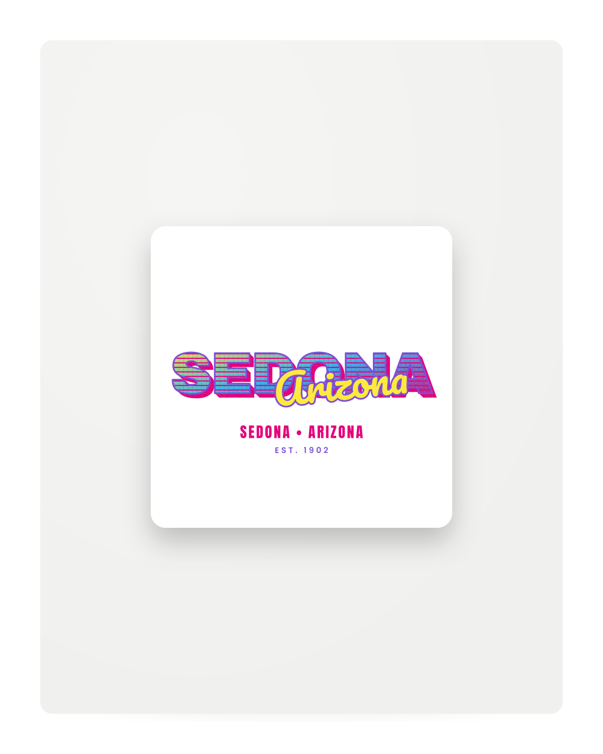 Sedona Music TV Fridge Magnet in White