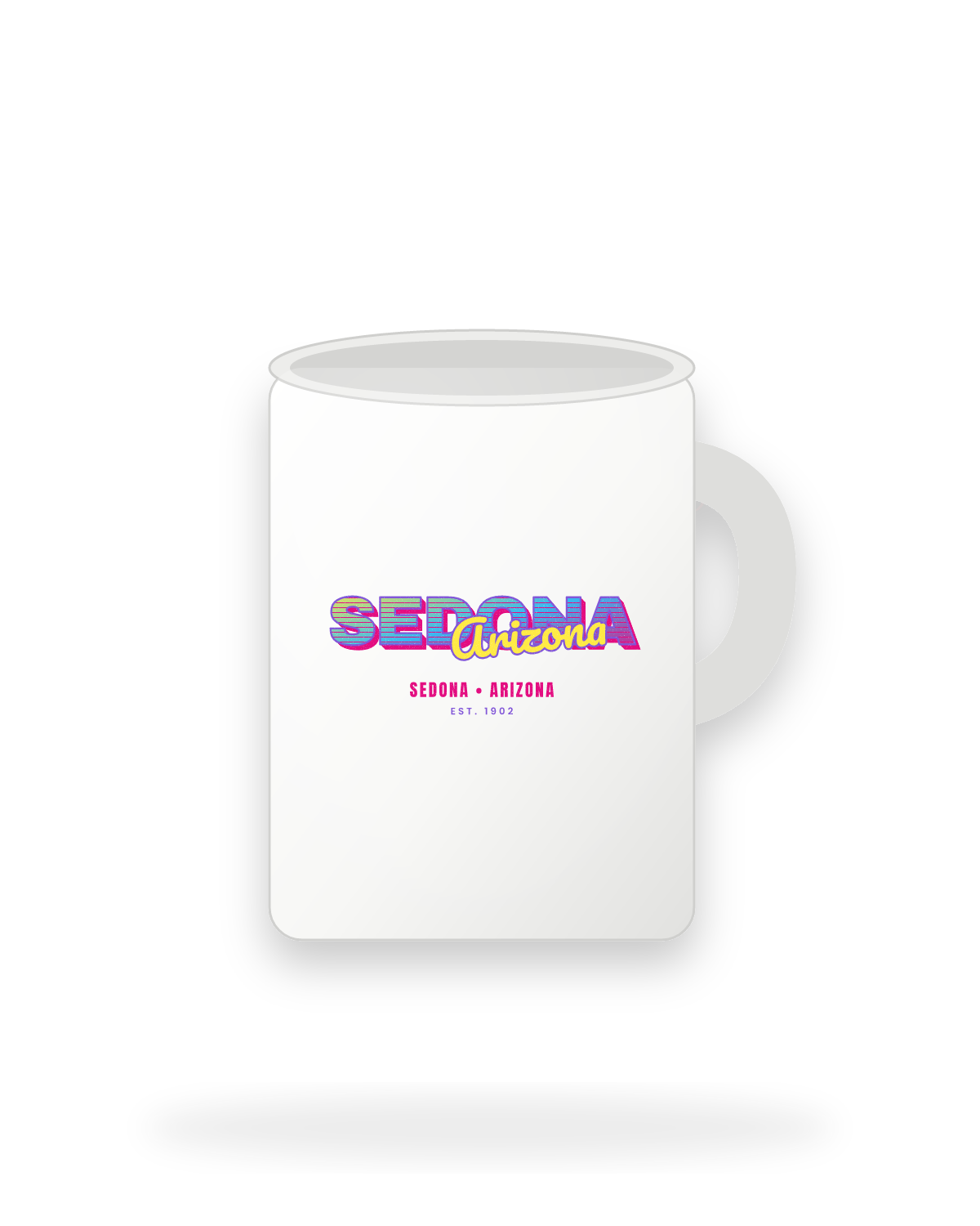 Sedona Music TV Ceramic Mug 15oz in White