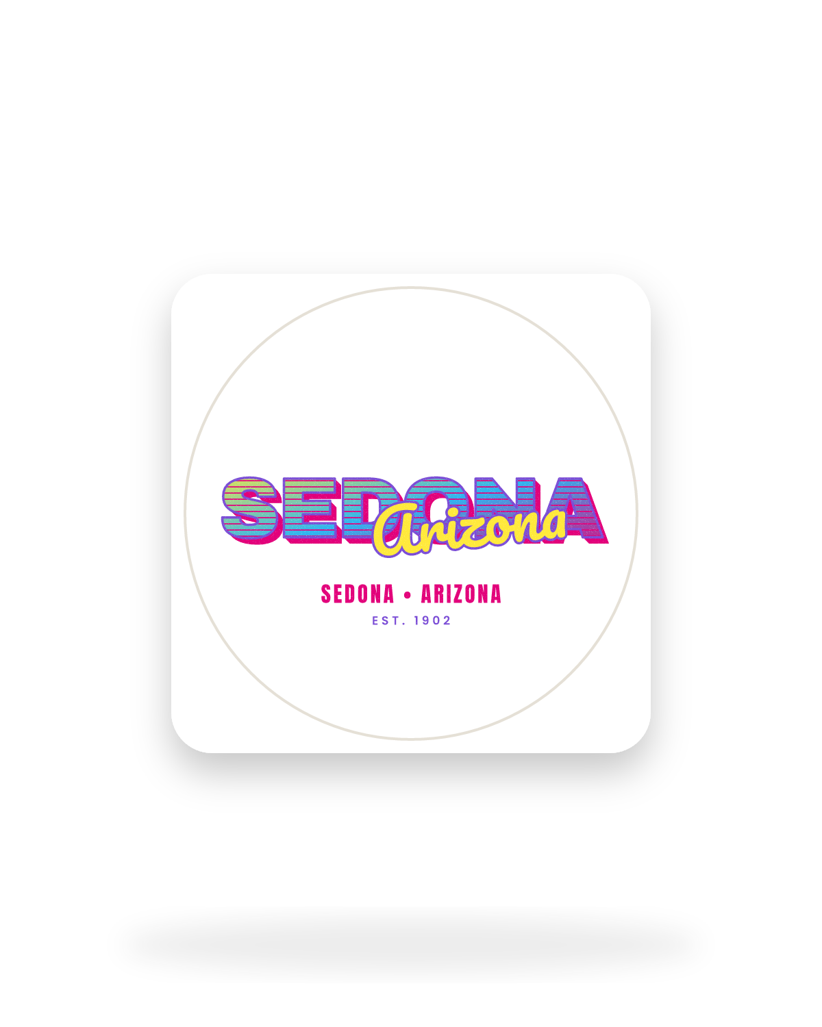 Sedona Music TV Kiss-Cut Sticker in White