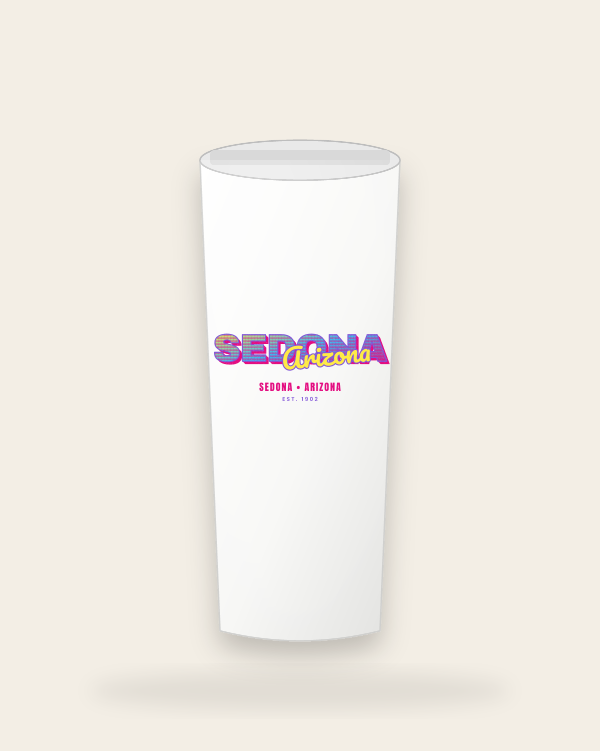 Sedona Music TV Insulated Tumbler 20oz in White