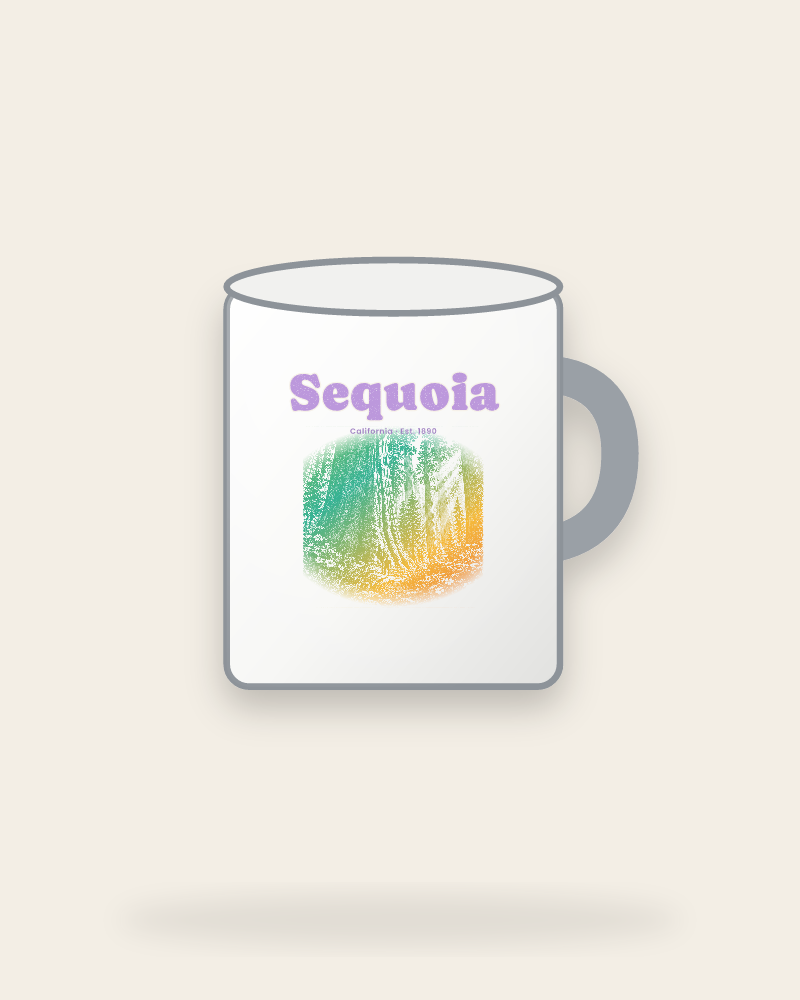 Sequoia Giant Forest Enamel Camp Mug