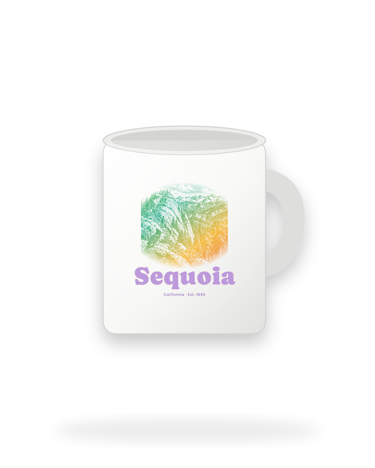 Sequoia Moro Rock Ceramic Mug 11oz in White
