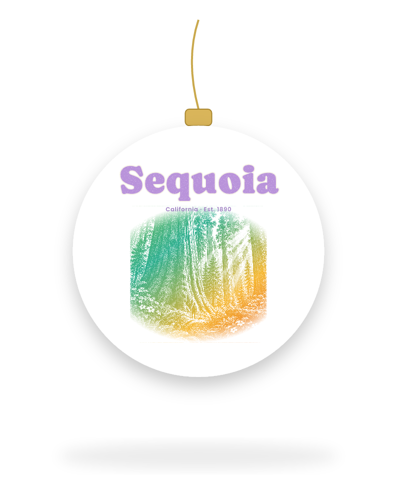 Sequoia Giant Forest Ceramic Ornament