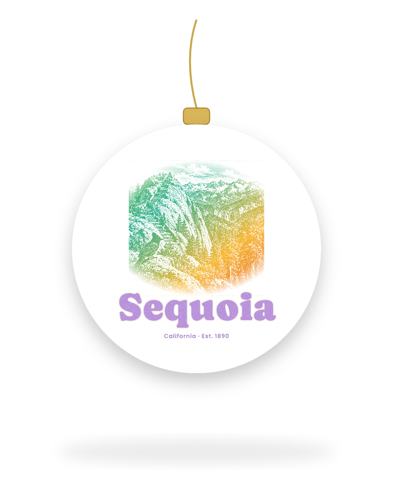 Sequoia Moro Rock Ceramic Ornament