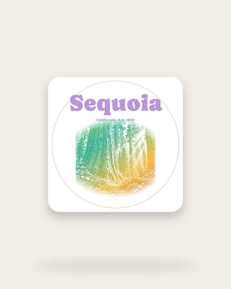 Sequoia Giant Forest Kiss-Cut Sticker