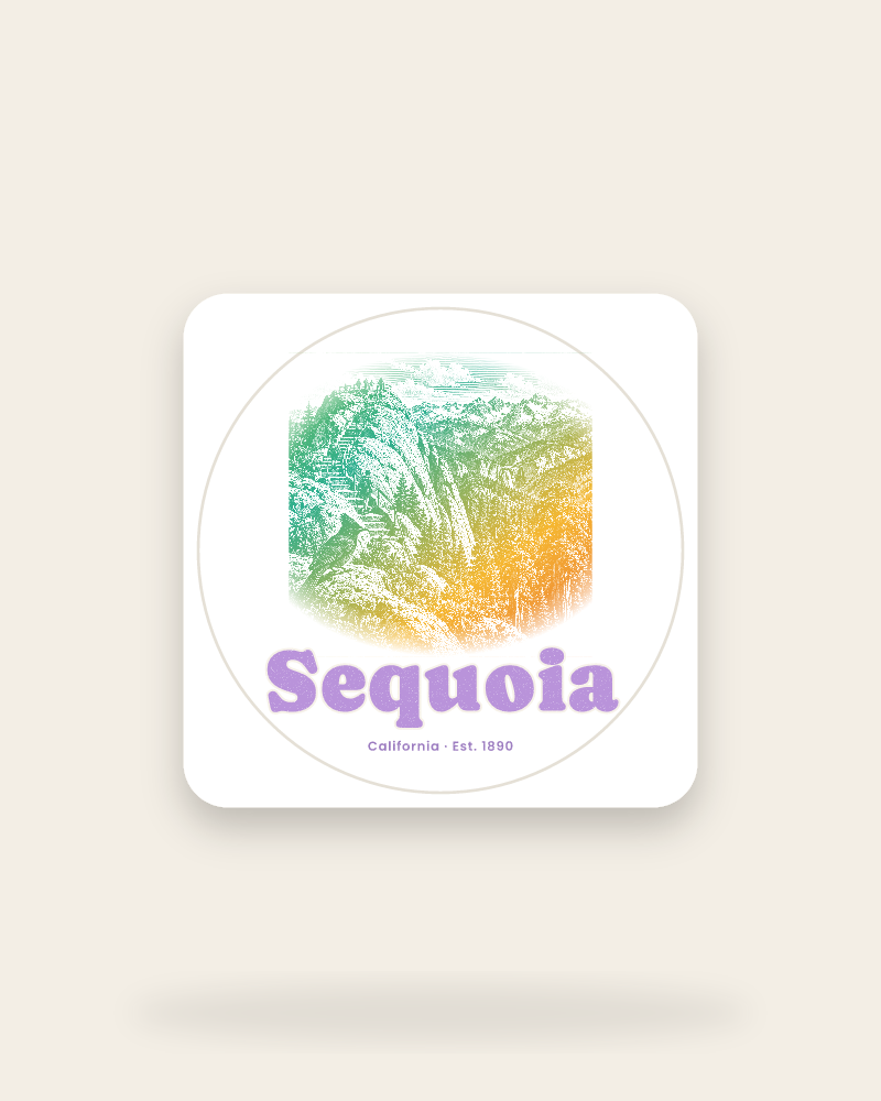 Sequoia Moro Rock Kiss-Cut Sticker