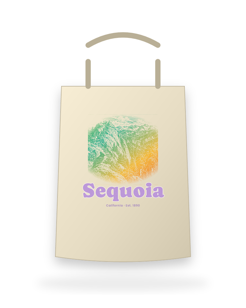 Sequoia Moro Rock Canvas Tote