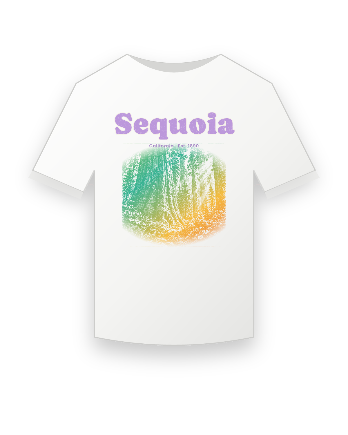 Sequoia Giant Forest Youth Tee in White