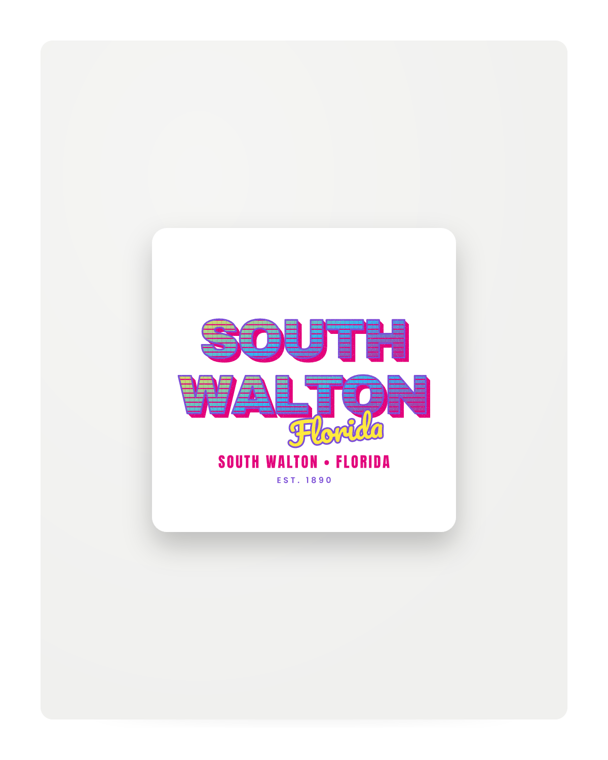 South Walton Music TV Fridge Magnet in White