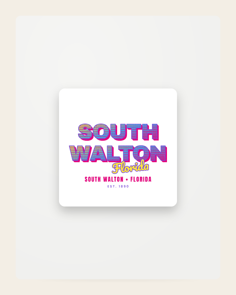 South Walton Music TV Fridge Magnet