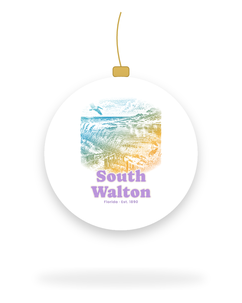 South Walton Dune Lake Ceramic Ornament