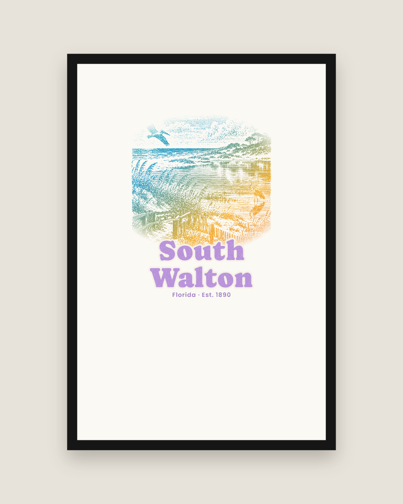 South Walton Dune Lake Matte Poster