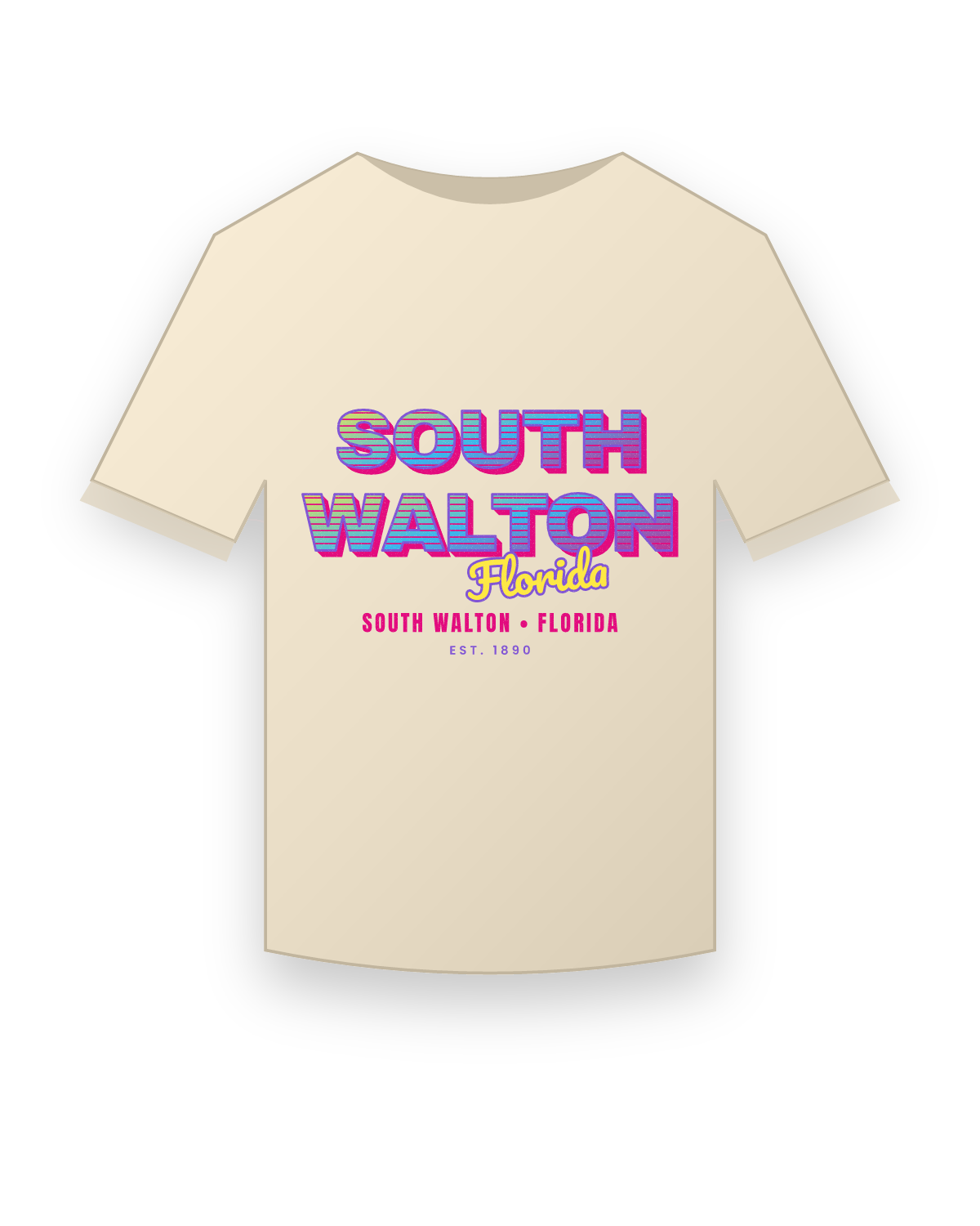 South Walton Music TV Organic Cotton Tee in Natural