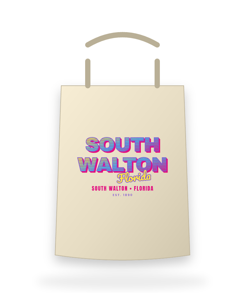 South Walton Music TV Canvas Tote