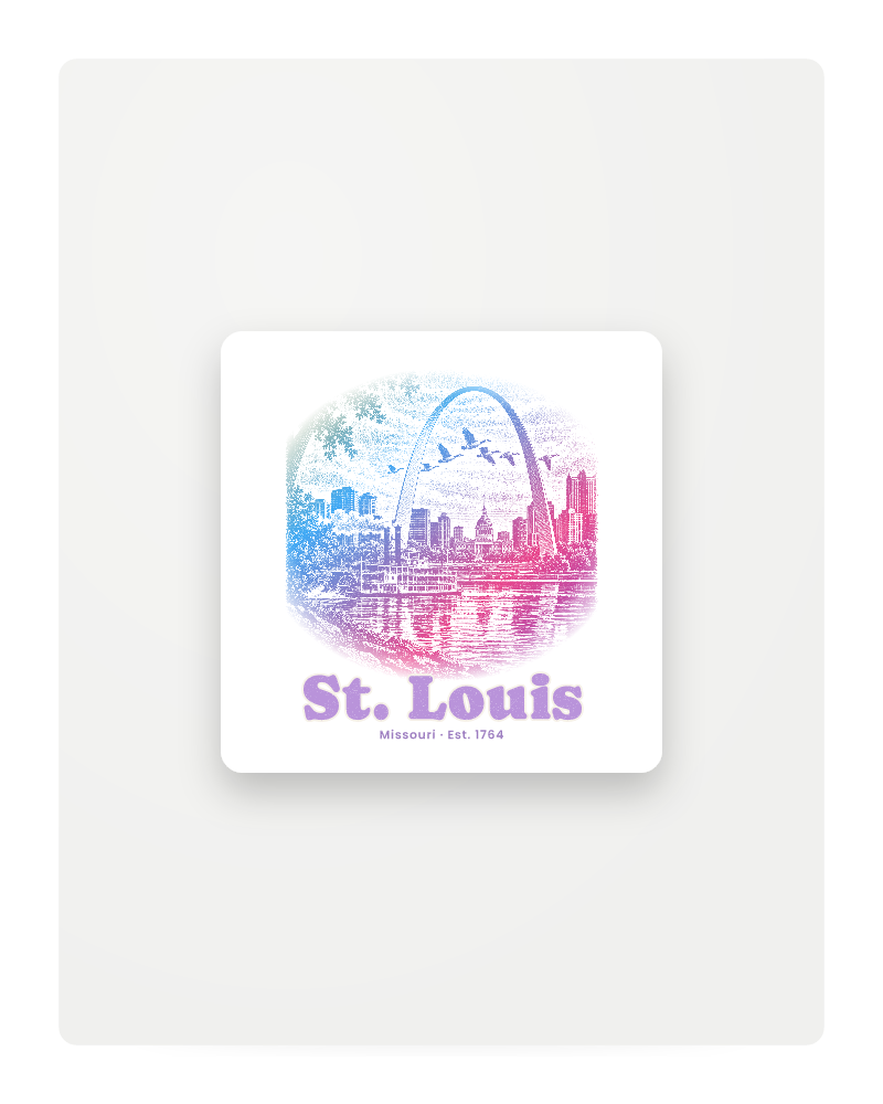 St. Louis Gateway Arch Fridge Magnet