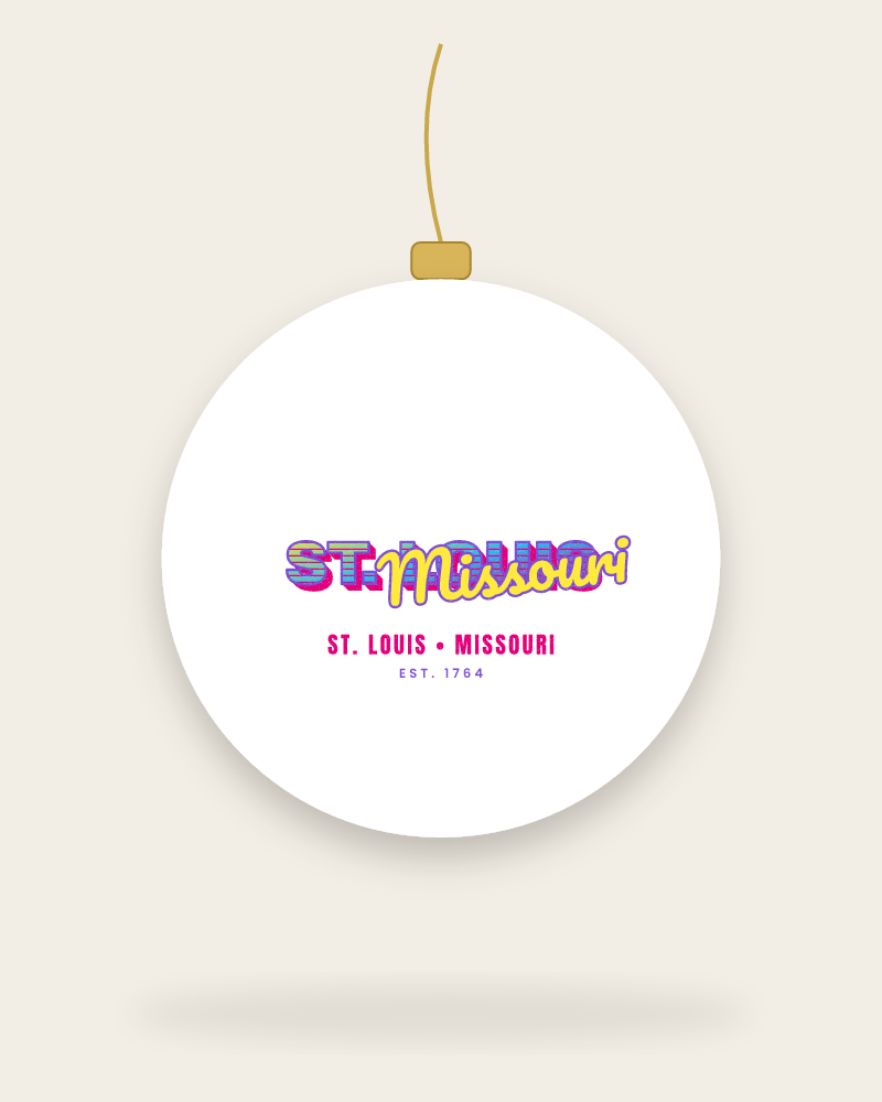 St. Louis Music TV Ceramic Ornament
