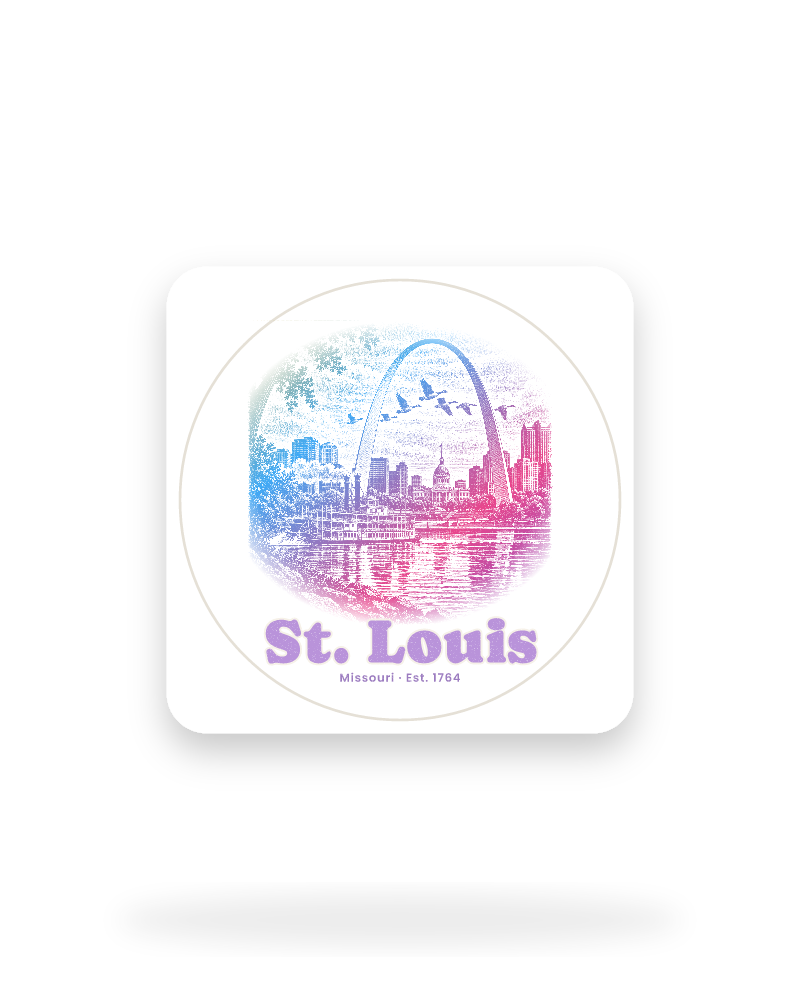 St. Louis Gateway Arch Kiss-Cut Sticker